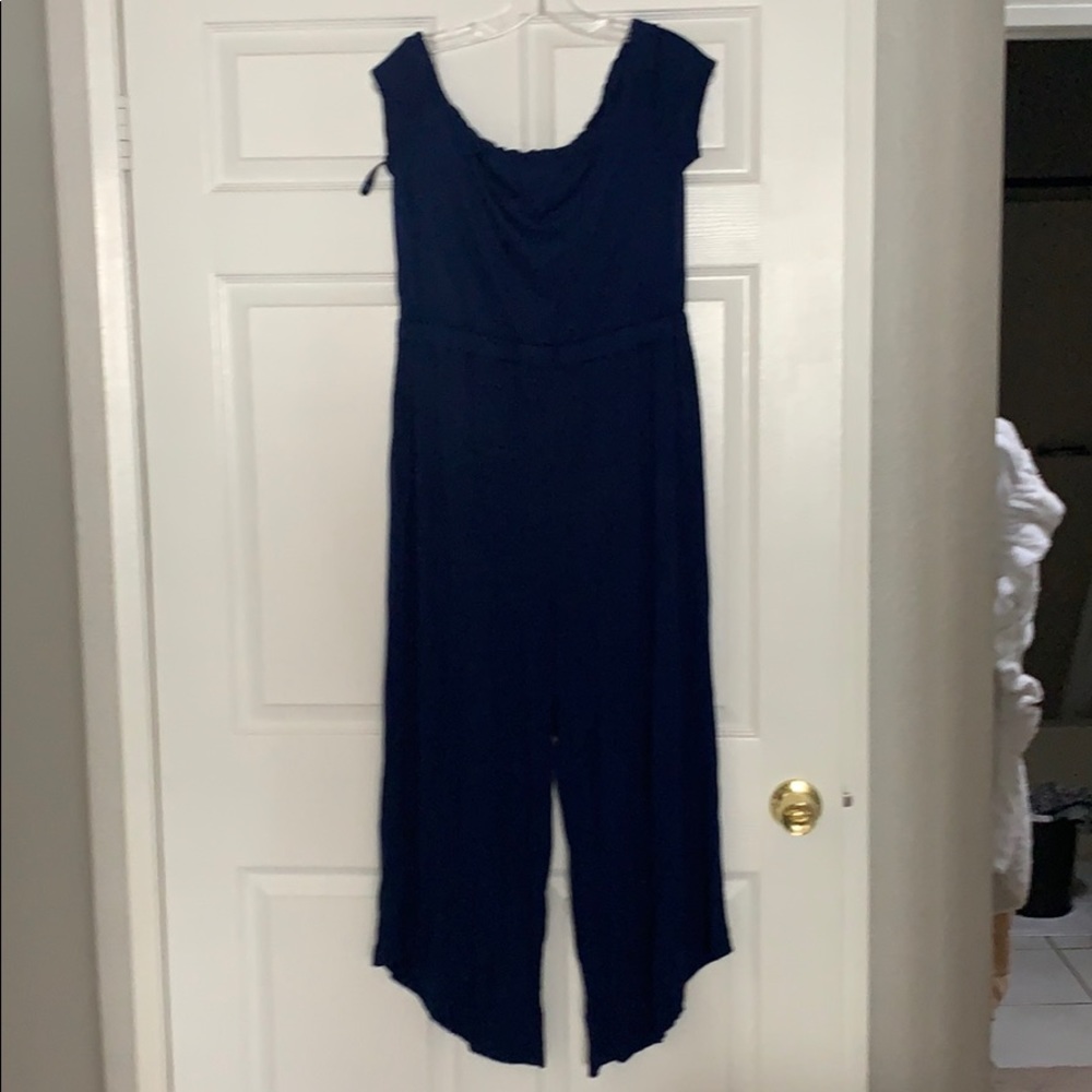 Ann Taylor Loft Navy blue romper (never worn)